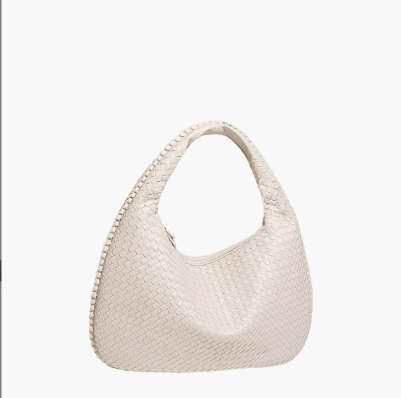 Women's Crescent Hand-woven Portable Dumpling Fashion Underarm Shoulder Bags