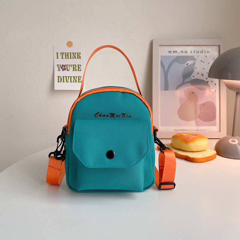 Contrast Color Nylon Large Capacity Street Bags