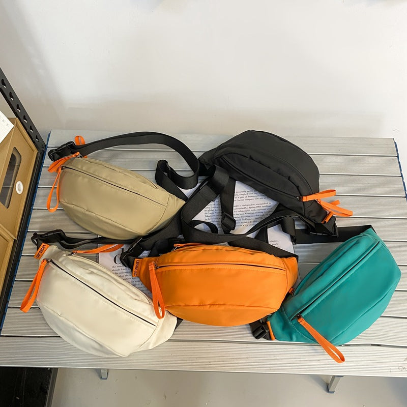 Women's & Men's & Large Capacity Nylon Printed Solid Men's Chest Bags