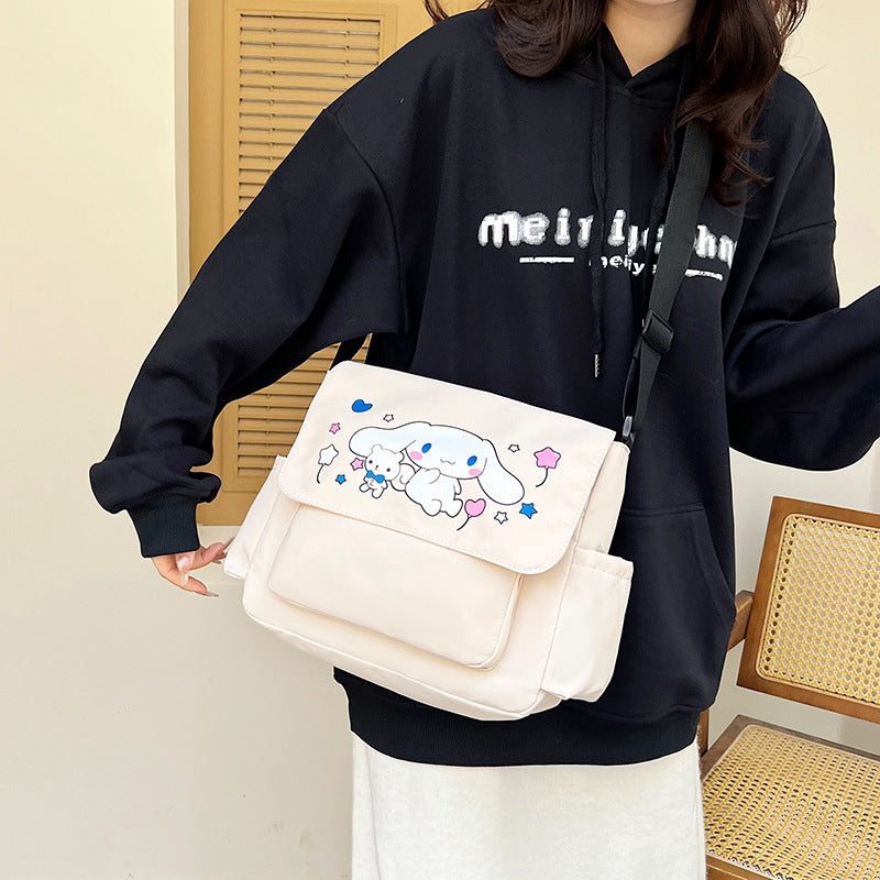 Women's Printed Large Capacity Simple Tuition Shoulder Bags