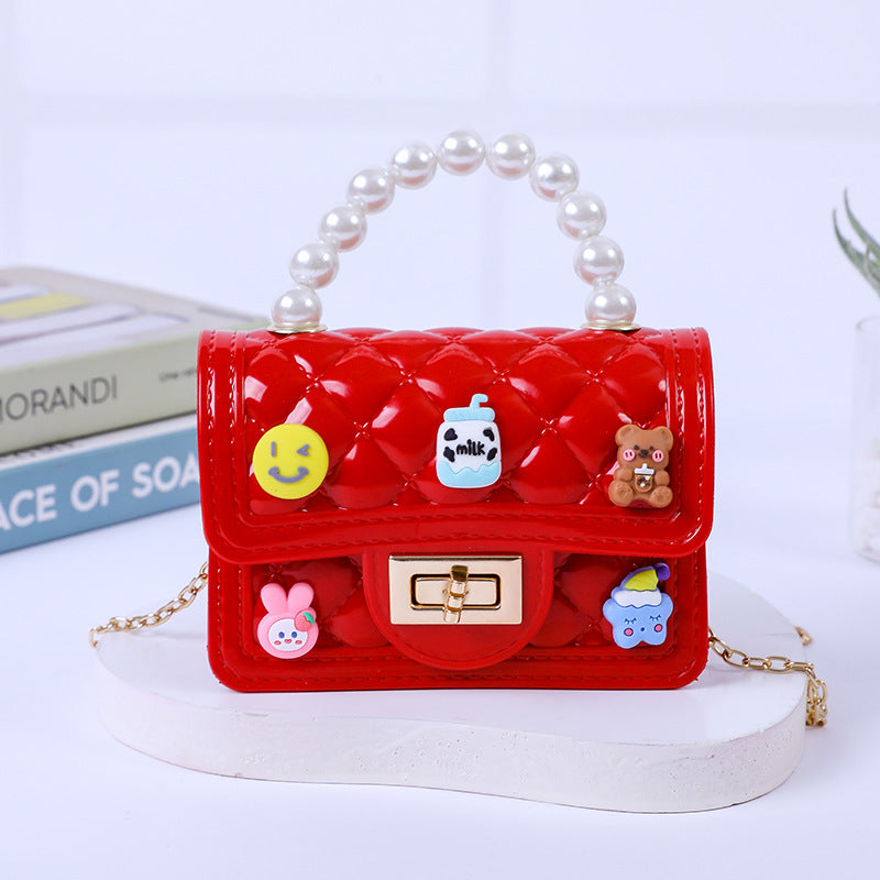 Beautiful Handmade Patch Mini Pearl Gel Handbags