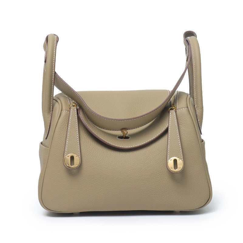 Layer Cowhide Lychee Pattern Lindy Doctor Genuine Shoulder Bags