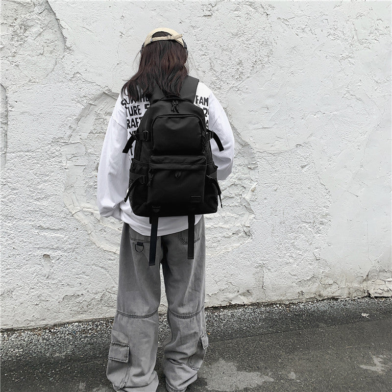 Men's Dark Large Capacity Trendy Female Backpacks