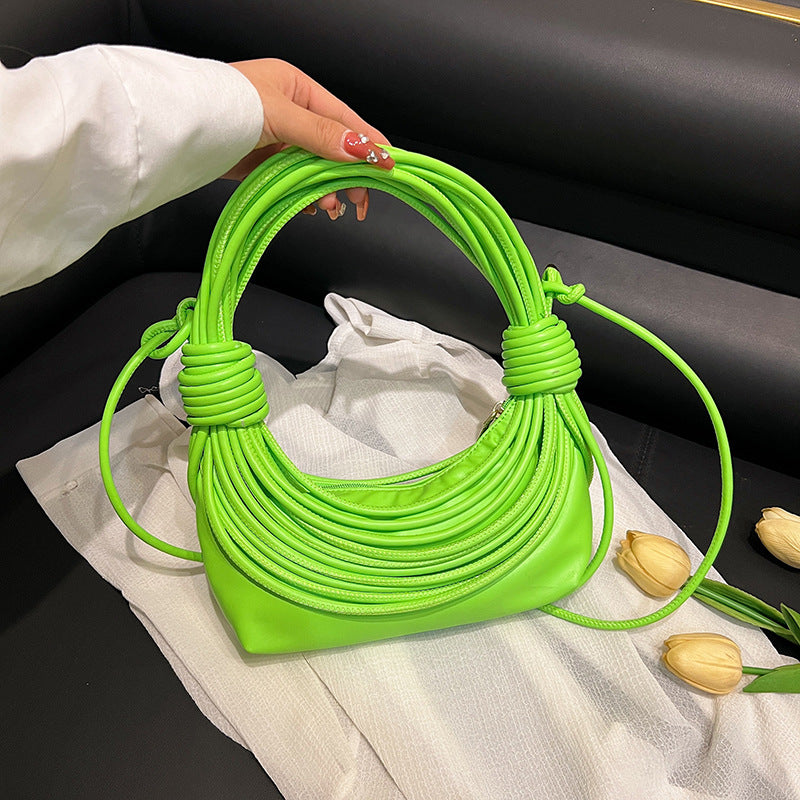 Women's Good Texture Woven Knot Multi Colors Crossbody Bags