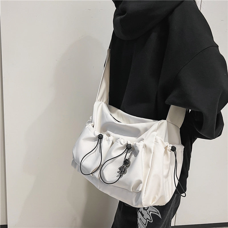 Women's & Men's Artistic Green Style Solid Color Couple Fashion Crossbody Bags