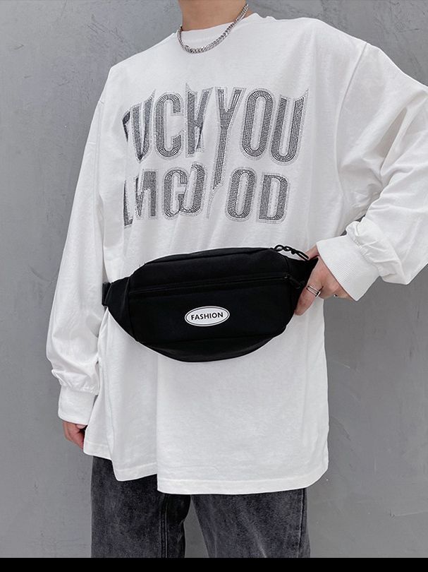 Women's & Men's & Canvas Simple Fashion Men's Chest Bags