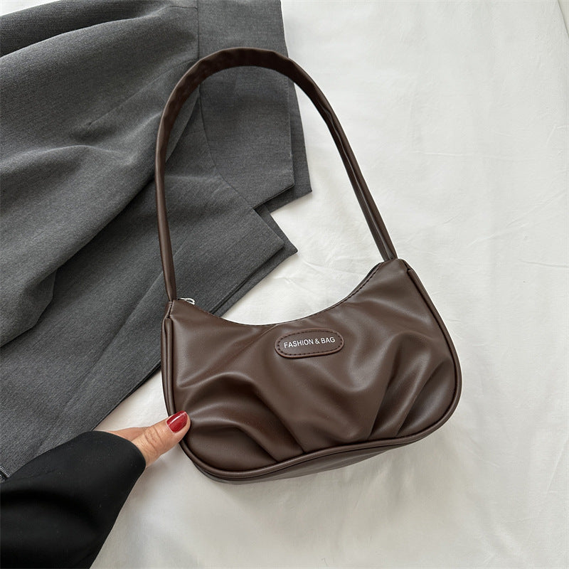 Women's Underarm Summer Baguette Trendy Fashion Moon Shoulder Bags