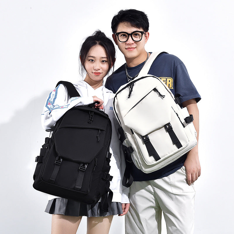 Trendy Simple Couple College Fashion Large Bags