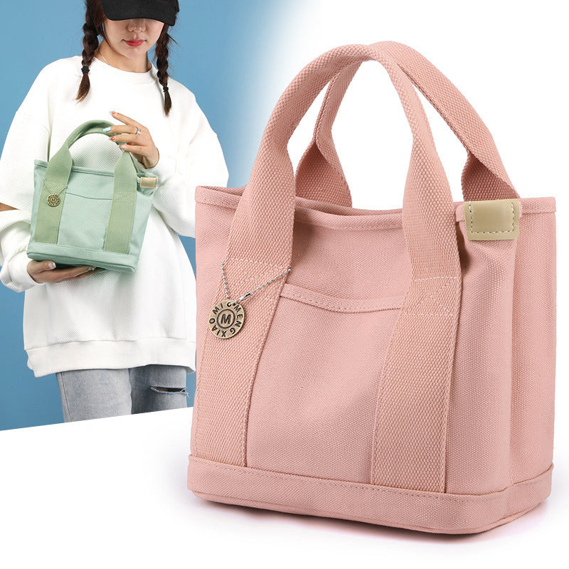 Women's Canvas Reticule Out Clutch Large Handbags