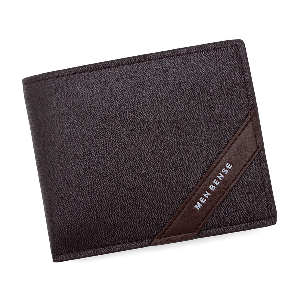 Men's Short Advanced Business Hinge Zipper Large Capacity Men's Wallet