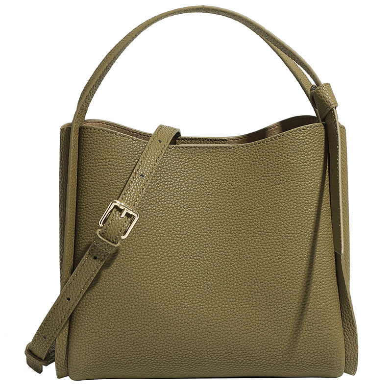 Women's Fashion Genuine Leather High-grade Simple Portable Shoulder Bags