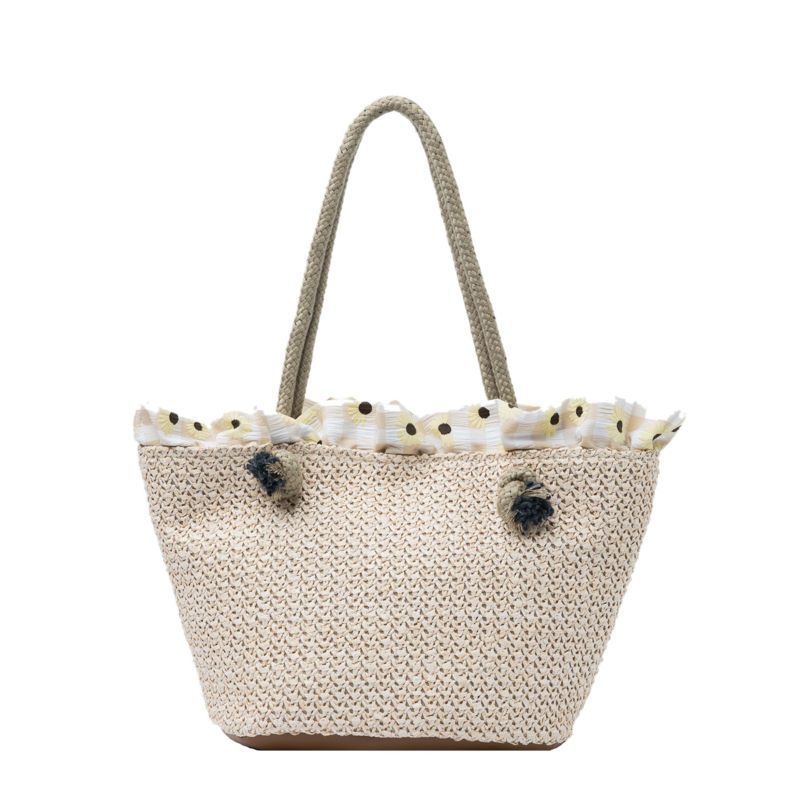 Women's Straw Korean Woven Large Capacity Holiday Crossbody Bags