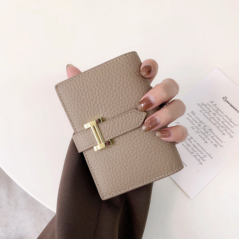 Women's Layer Leather Multiple Slots Light Luxury Mini Card Holder