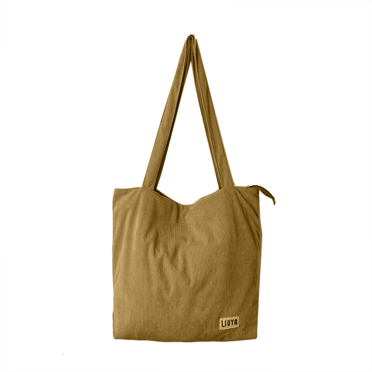 Women's Large Capacity Totes Shopping Corduroy Canvas Shoulder Bags