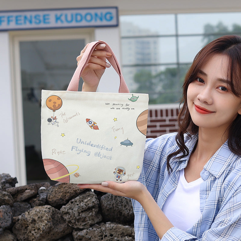Popular Canvas Female Niche Portable Lady's Handbags