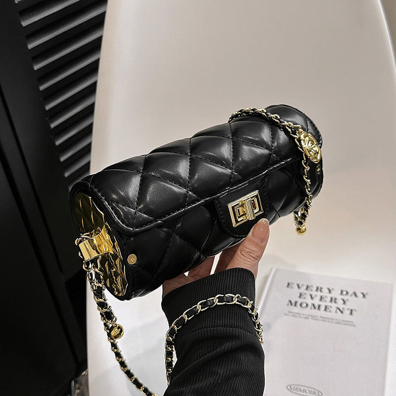Classic Style Round Cylindrical Mini Versatile Phone Bags