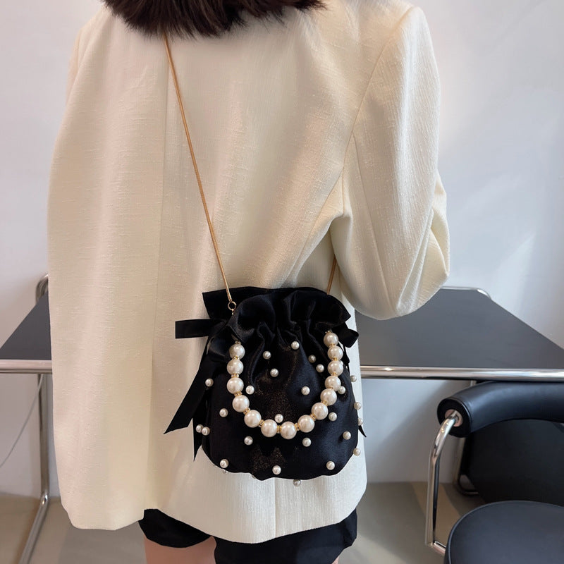 Women's Fashion Personality Trendy Chain Pearl Shoulder Bags