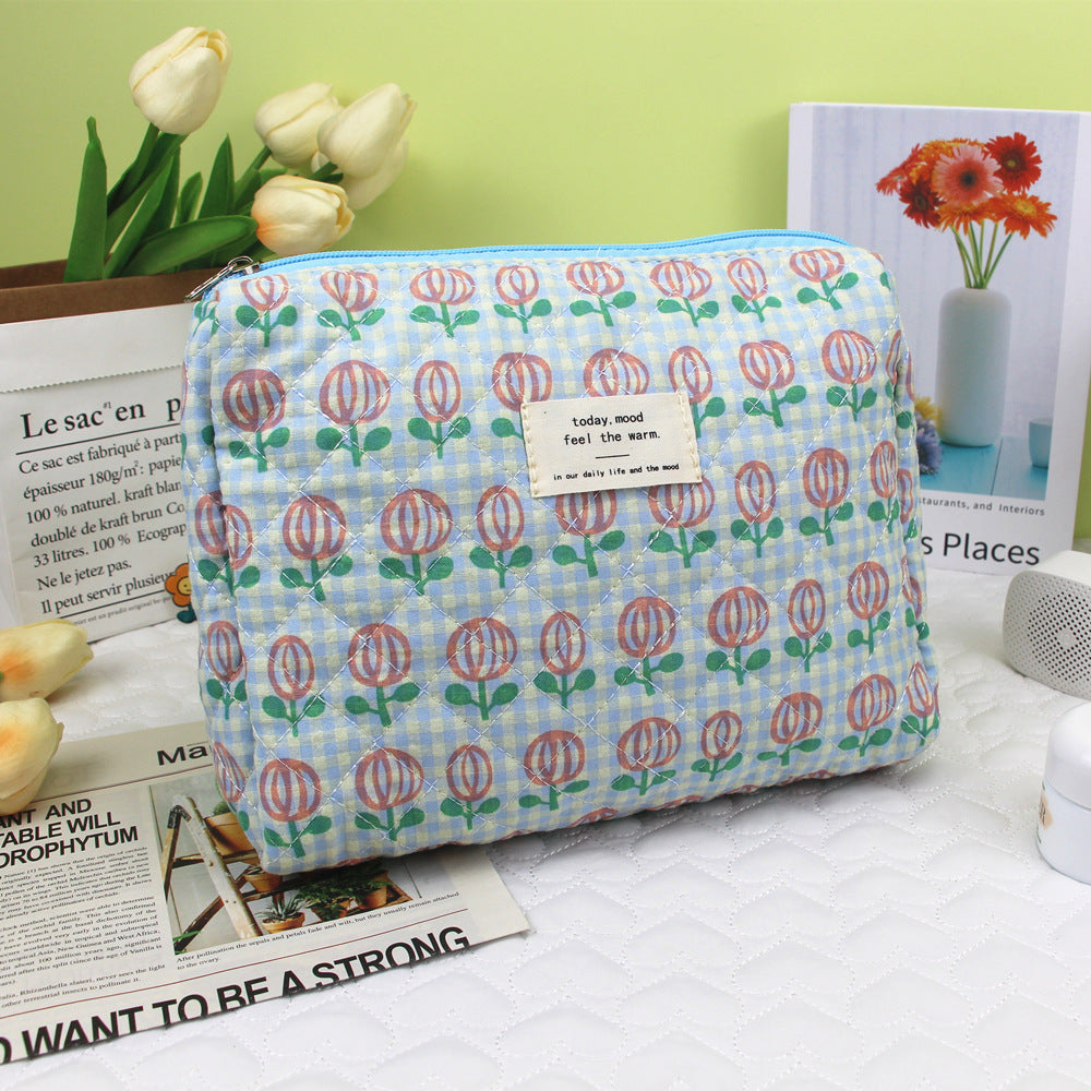 Capacity Printing Storage Liner Portable Finishing Wash Cosmetic Bags