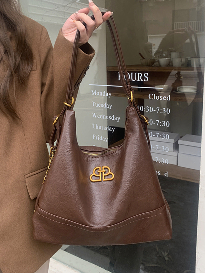 Women's Style Fashionable Retro College Niche Shoulder Bags