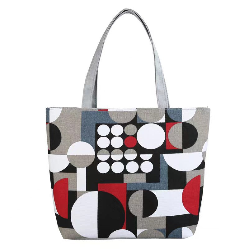 Women's Classy Canvas Large Capacity Printed Shoulder Bags