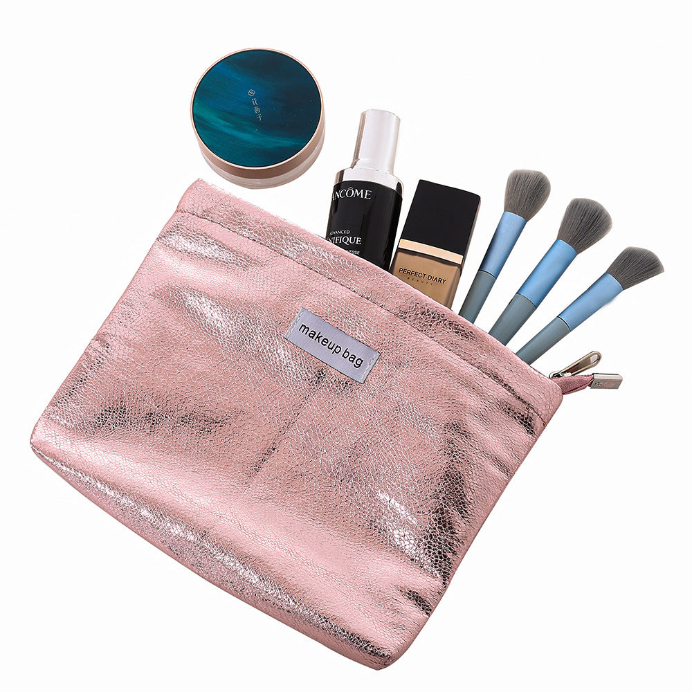 Capacity Leather High-grade Flash Portable Female Cosmetic Bags