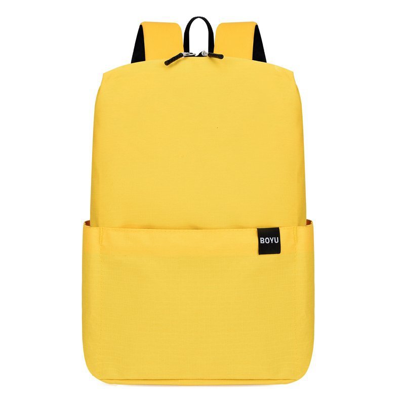 Women's & Men's & Simple Black Easy Storage Shopping Backpacks