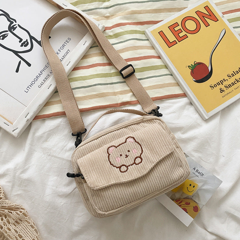 Classic Cute Canvas Korean Style Schoolgirl Crossbody Bags
