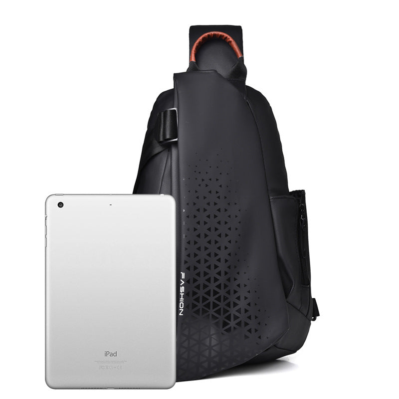 Men's Trendy Cool Solid Color Function Fashion Men's Chest Bags