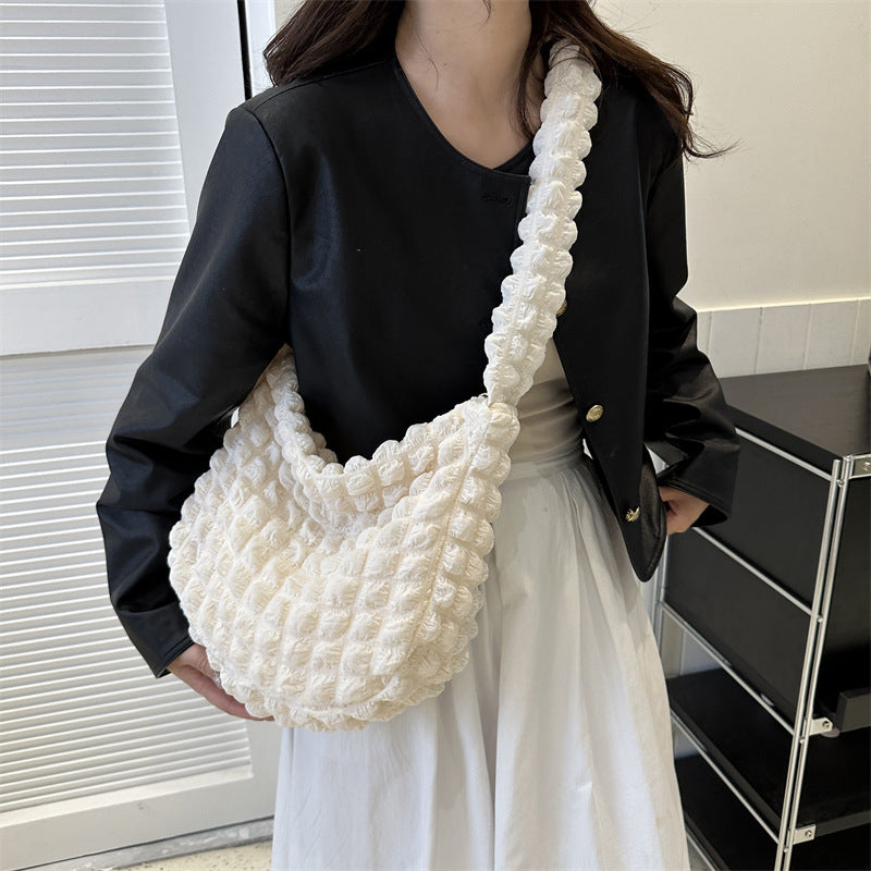Bubble Flower Family Lunch Daily Commuter Shoulder Bags