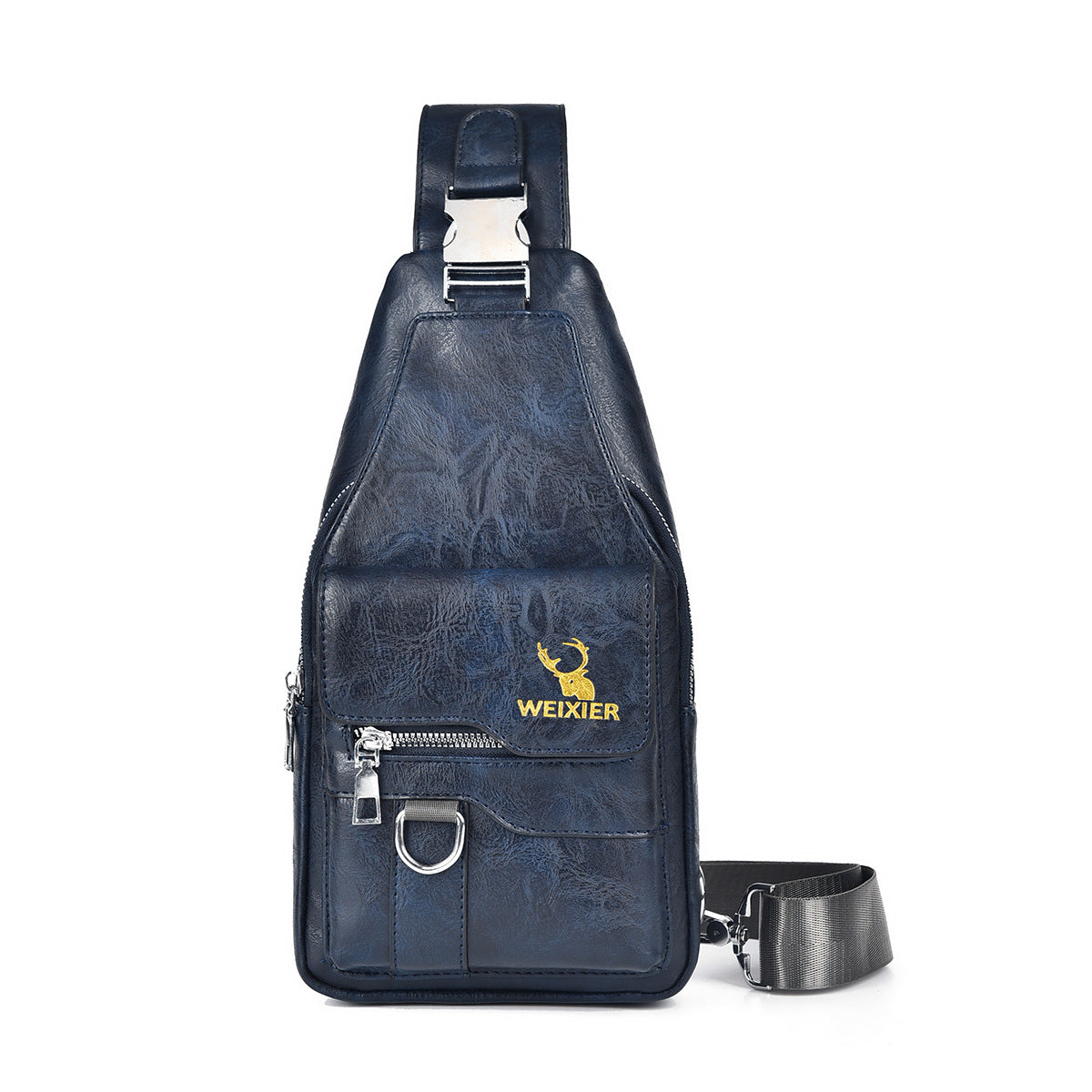 Men's Retro Easy Matching Large Capacity Waterproof Men's Chest Bags