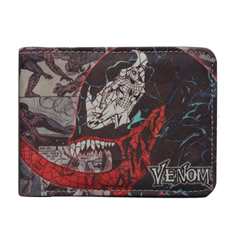 Men's Heros Short Black Spider Green Less Ladies Wallets