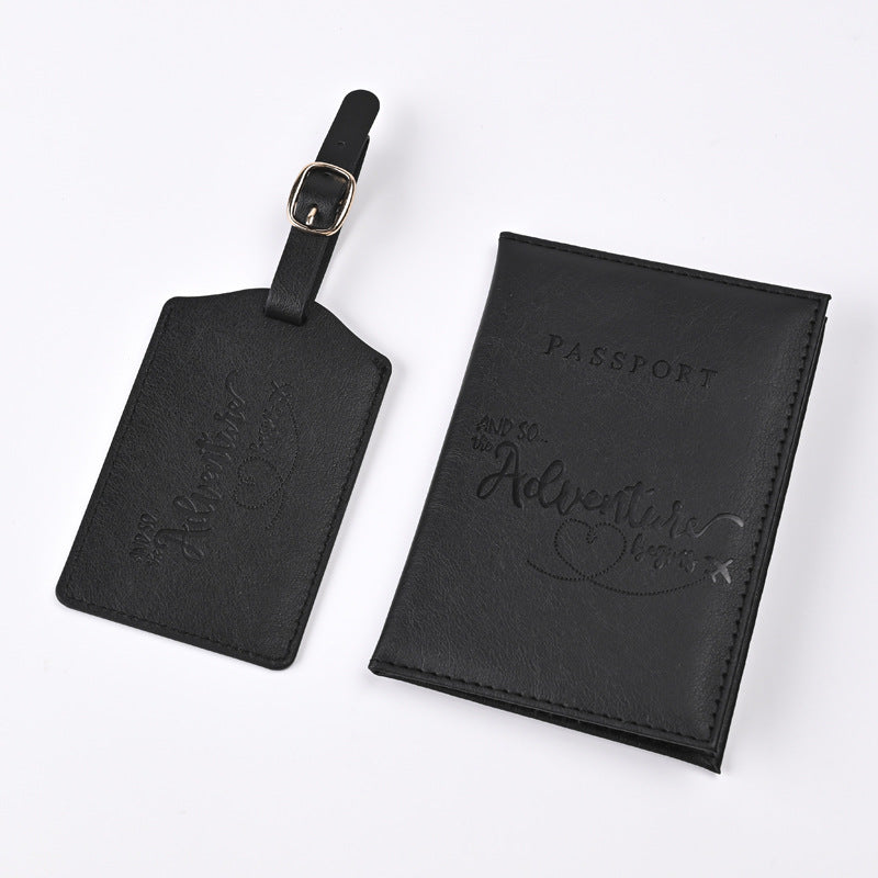 Brave Adventure Passport Cover Tag Ticket Card Holder