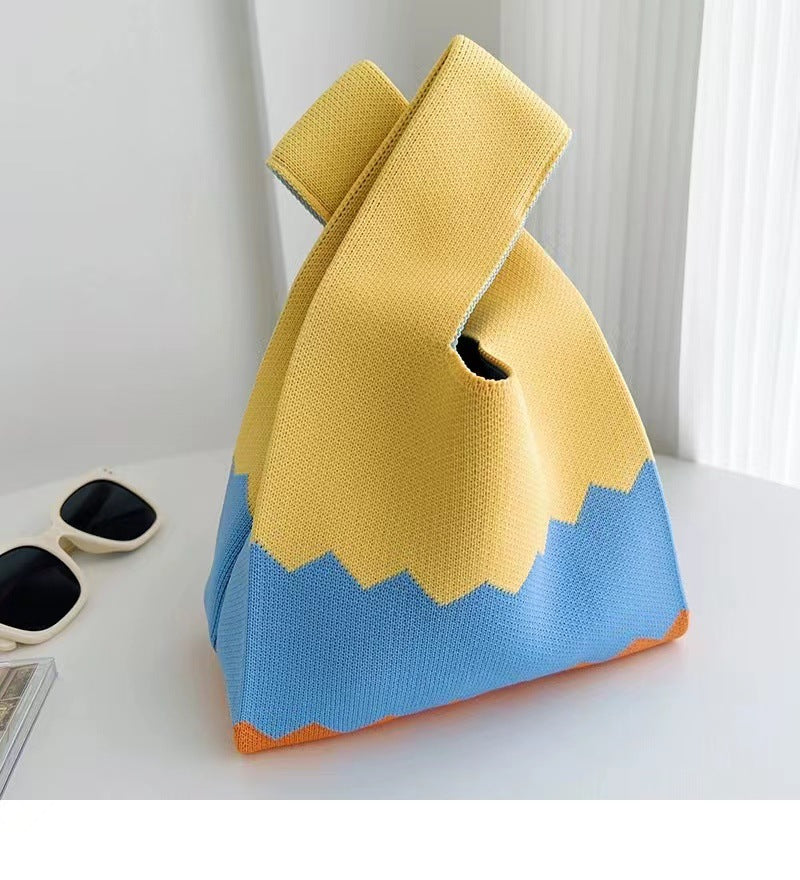 Women's Boat Festival Panda Knitted Wrist Handbags
