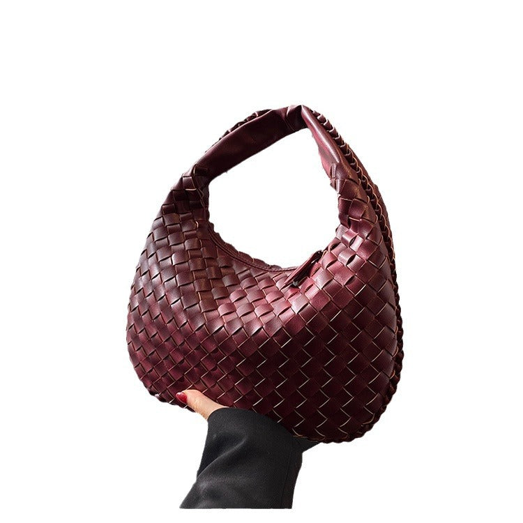 Women's French Texture Woven Elegant Underarm Niche Bags