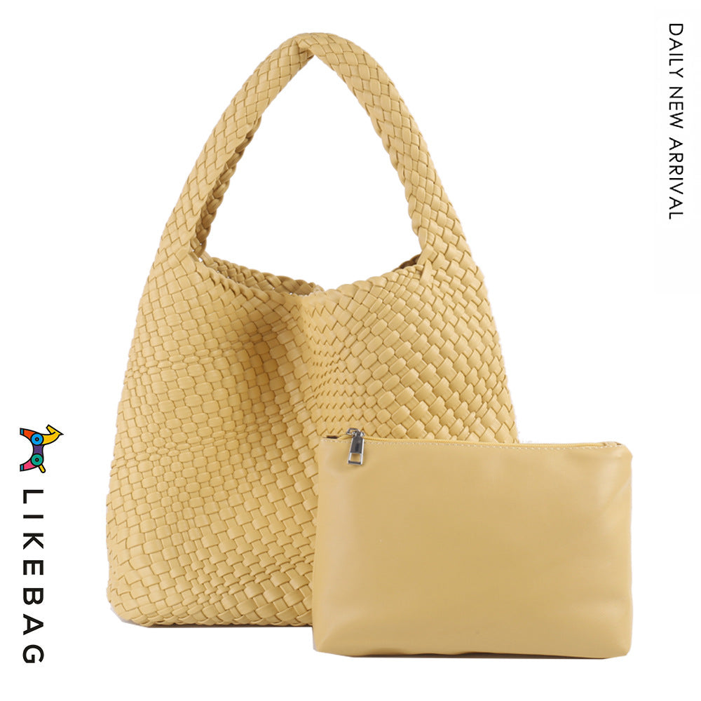 Women's Handmade Woven Fashion Trend Large Capacity Shoulder Bags