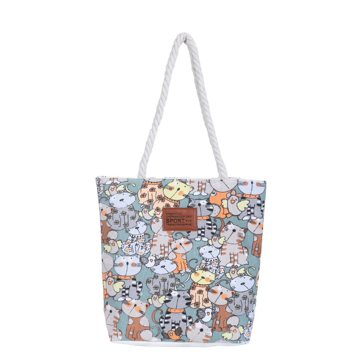 Women's Canvas Trendy Simple Textured Large Capacity Women's Shoulder Bag