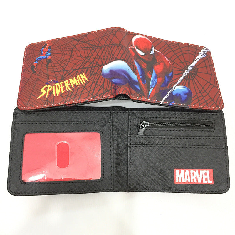 Men's Heros Short Black Spider Green Less Ladies Wallets