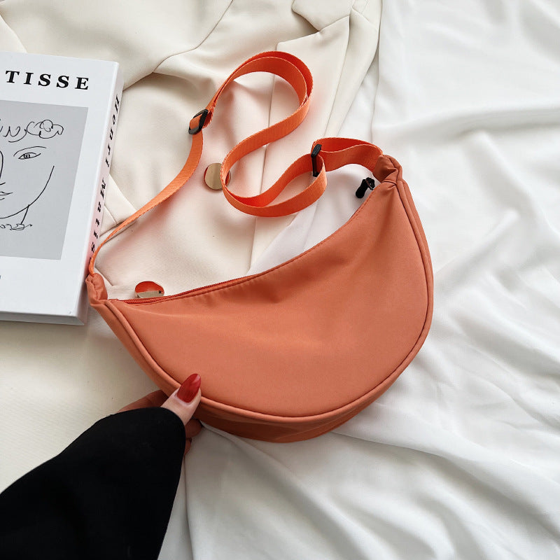 Women's Nylon Fashionable Dumpling Lightweight Underarm Shoulder Bags