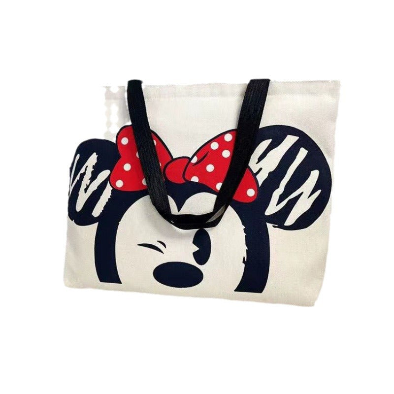 Women's Large Capacity Canvas Minnie Portable Fashion Shoulder Bags