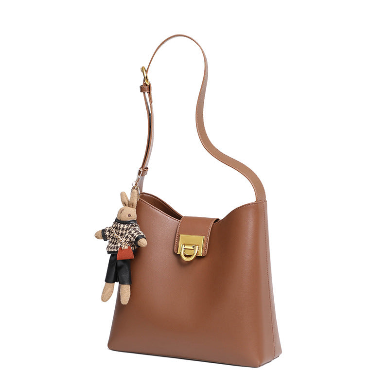 Women's Big Trendy Genuine Leather Fashion Large Luggage