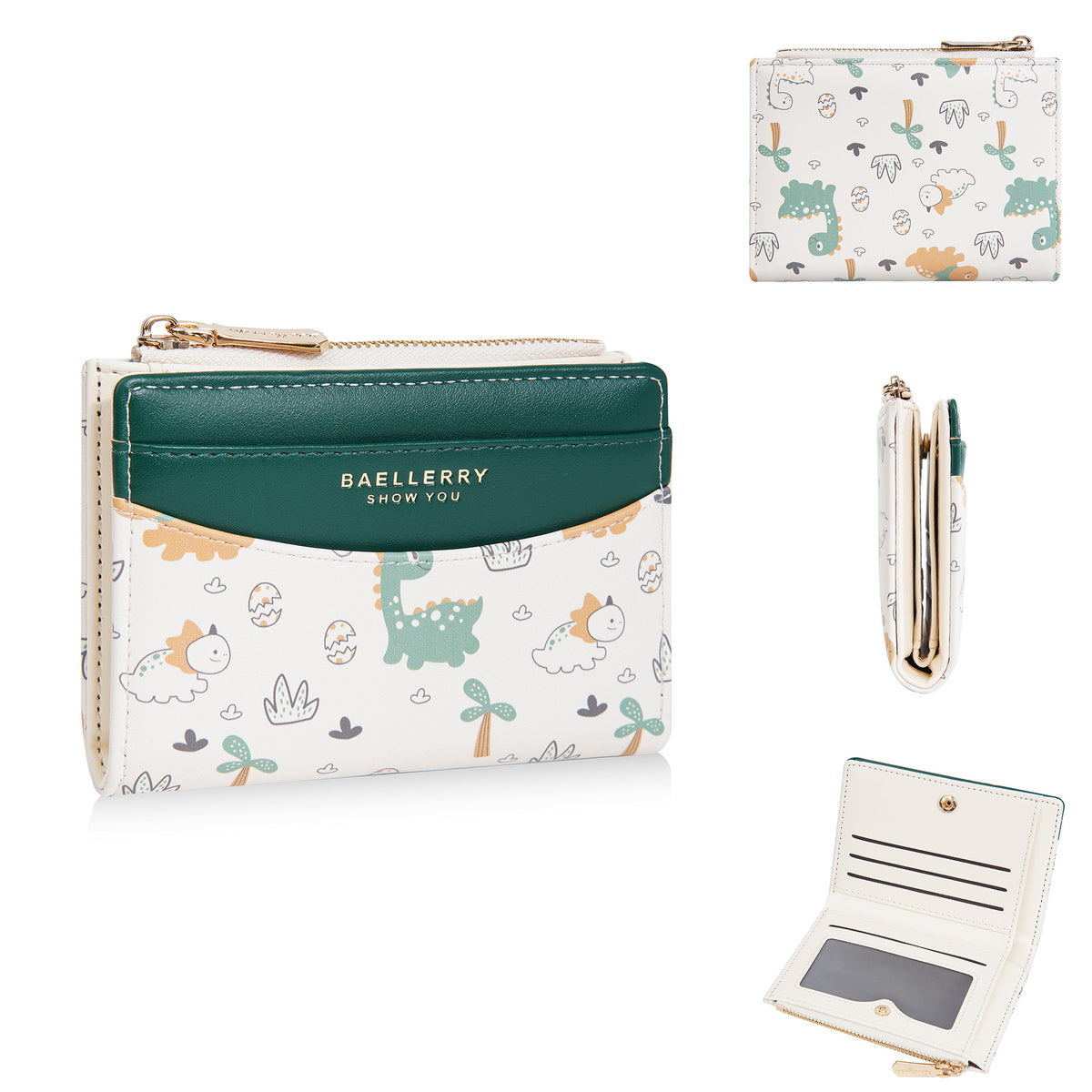 Women's Short Cartoon High-grade Multiple Slots Zipper Ladies Wallet