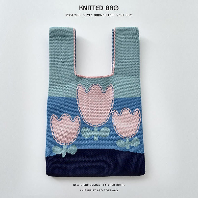Series Knitted Versatile Large Capacity Commuter Holiday Bags
