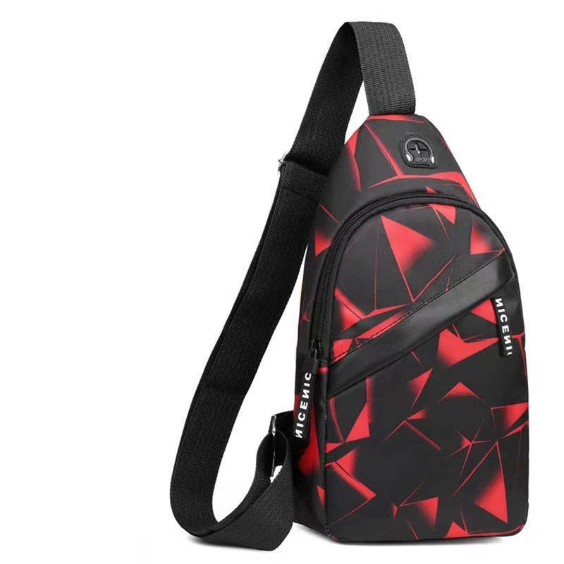 Classic Fashion Korean Style Lightweight Couple Men's Chest Bags