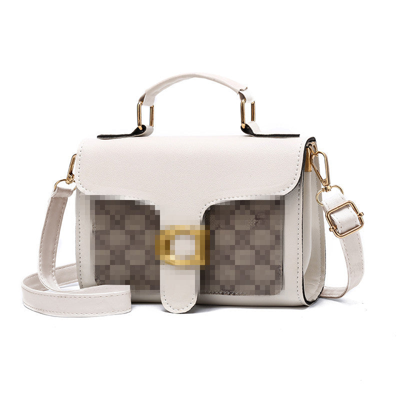 Slouchy Women's Fashionable Korean Contrast Color Crossbody Bags