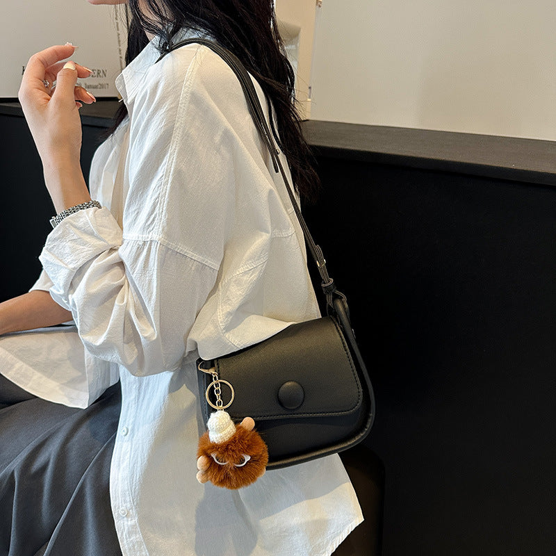 Women's Retro Contrast Color Fashionable Western Style Shoulder Bags
