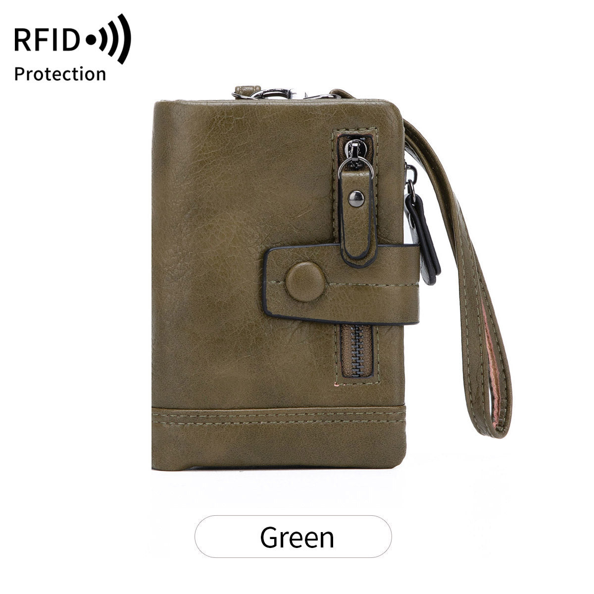 Women's Fashion Zipper Hasp Clutch Off Short Coin Purses