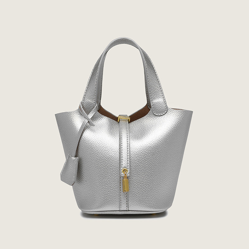 Women's Vegetable Basket Soft Leather Large Capacity Handbags