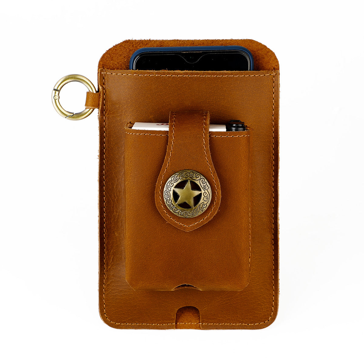 Men's Mobile Leather Work Crazy Horse Men's Waist Packs