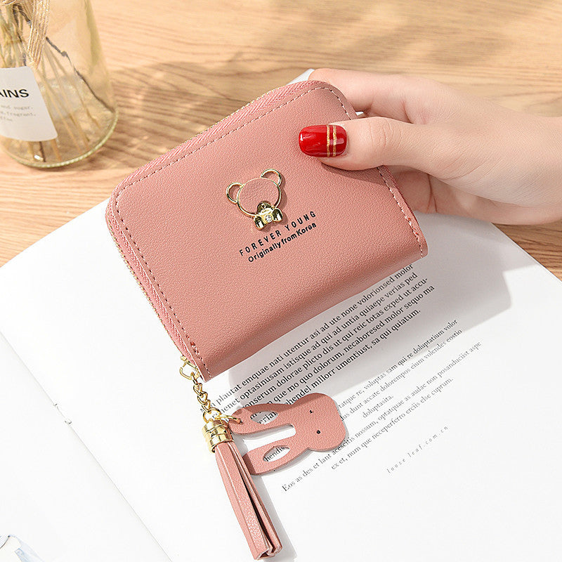 Casual Women's Zipper Short Fashion Cute Coin Purses