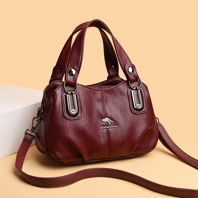 Classic Slouchy Large Capacity Shell Mother Handbags